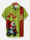 Men's Christmas Funny Graphic Short Sleeve Hawaiian Shirt